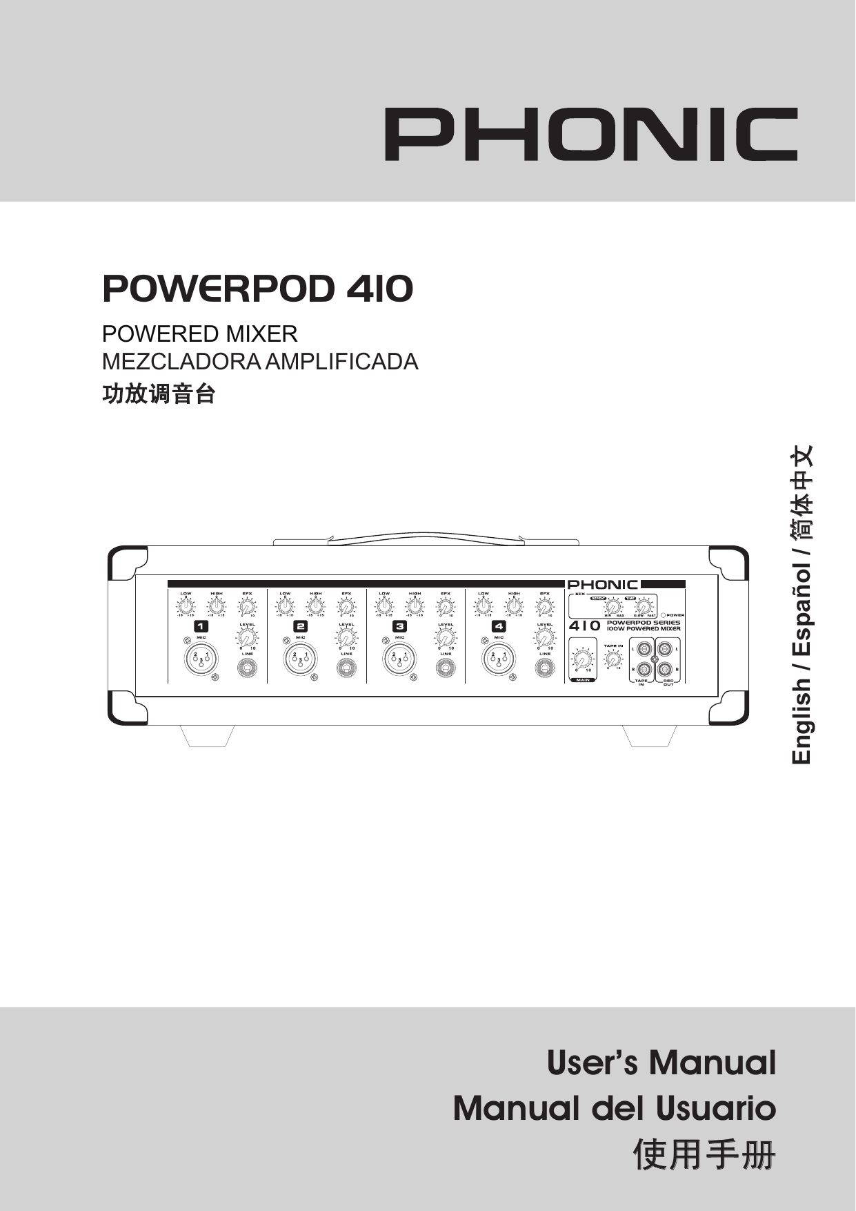 Phonic Powerpod 410 Manual Manualzz