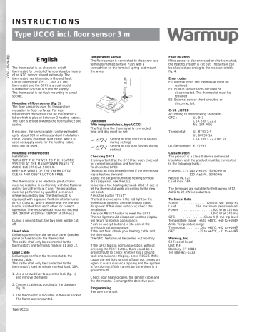 warmup thermostat troubleshooting