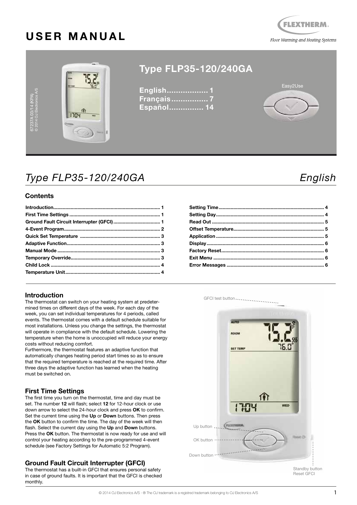 Flextherm FLP35120GA User manual Manualzz