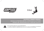 AFG Sport 3.5AE Owner's Manual