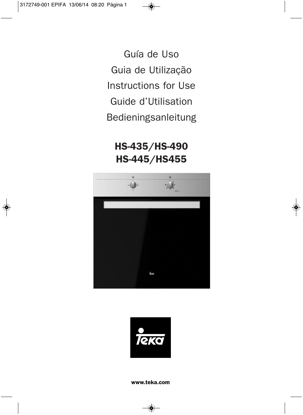 HS-435/HS-490 HS-445/HS455 Guía de Uso Guia de Utilização | Manualzz