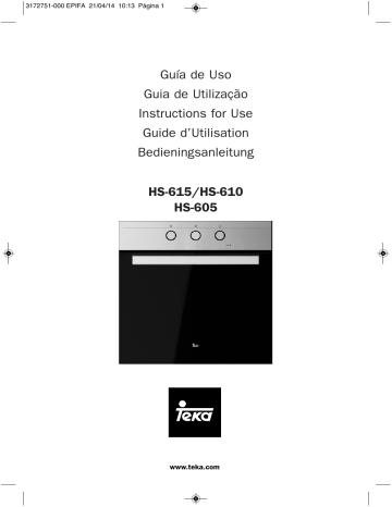 Teka HS-615, HS-605, HS-610 Owner's manual | Manualzz
