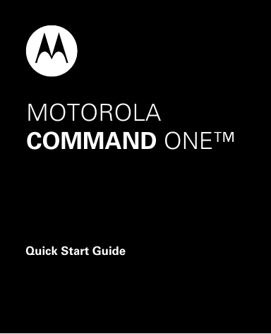 MOTOROLA COMMAND ONE Manualzz