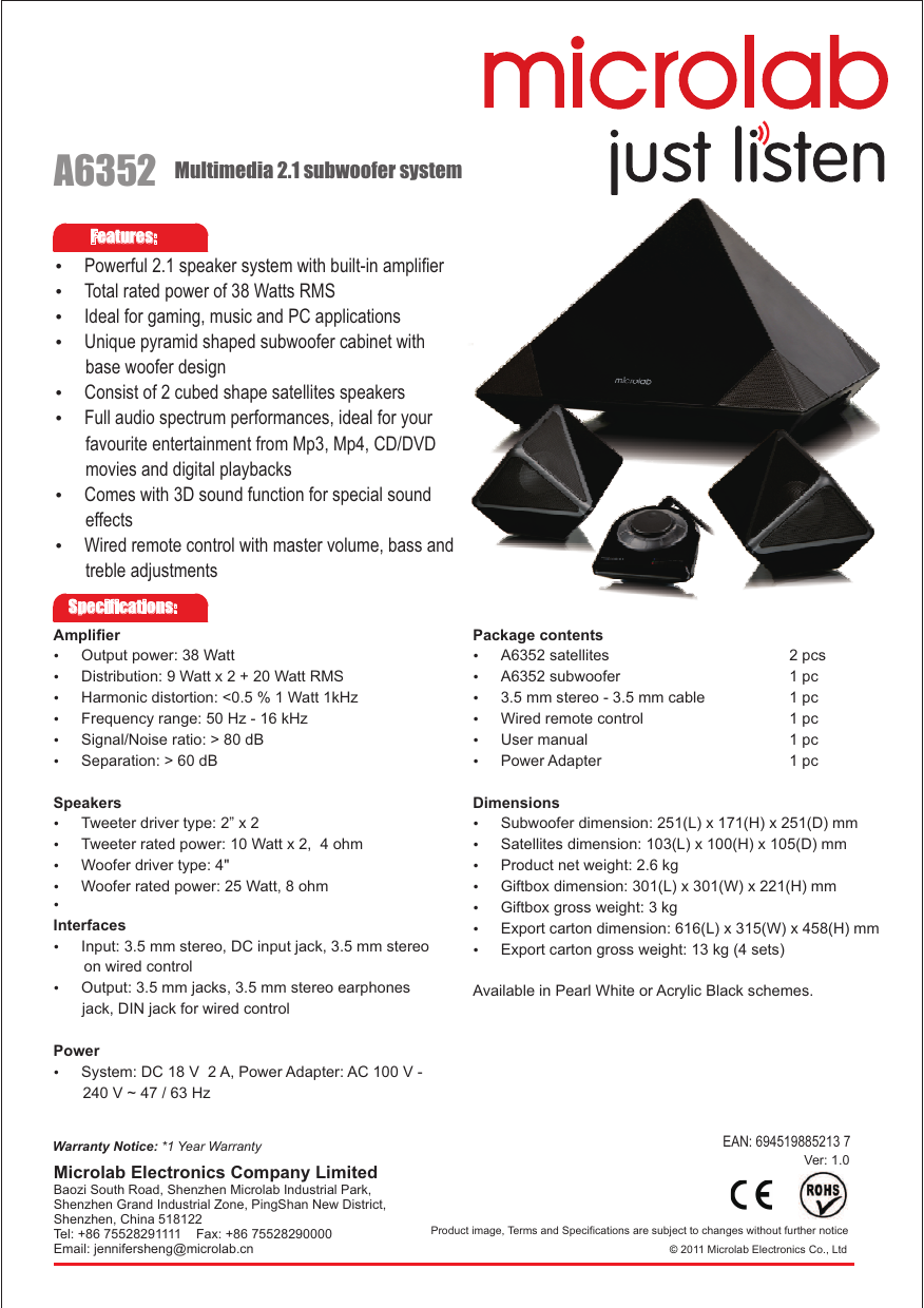 microlab a6352