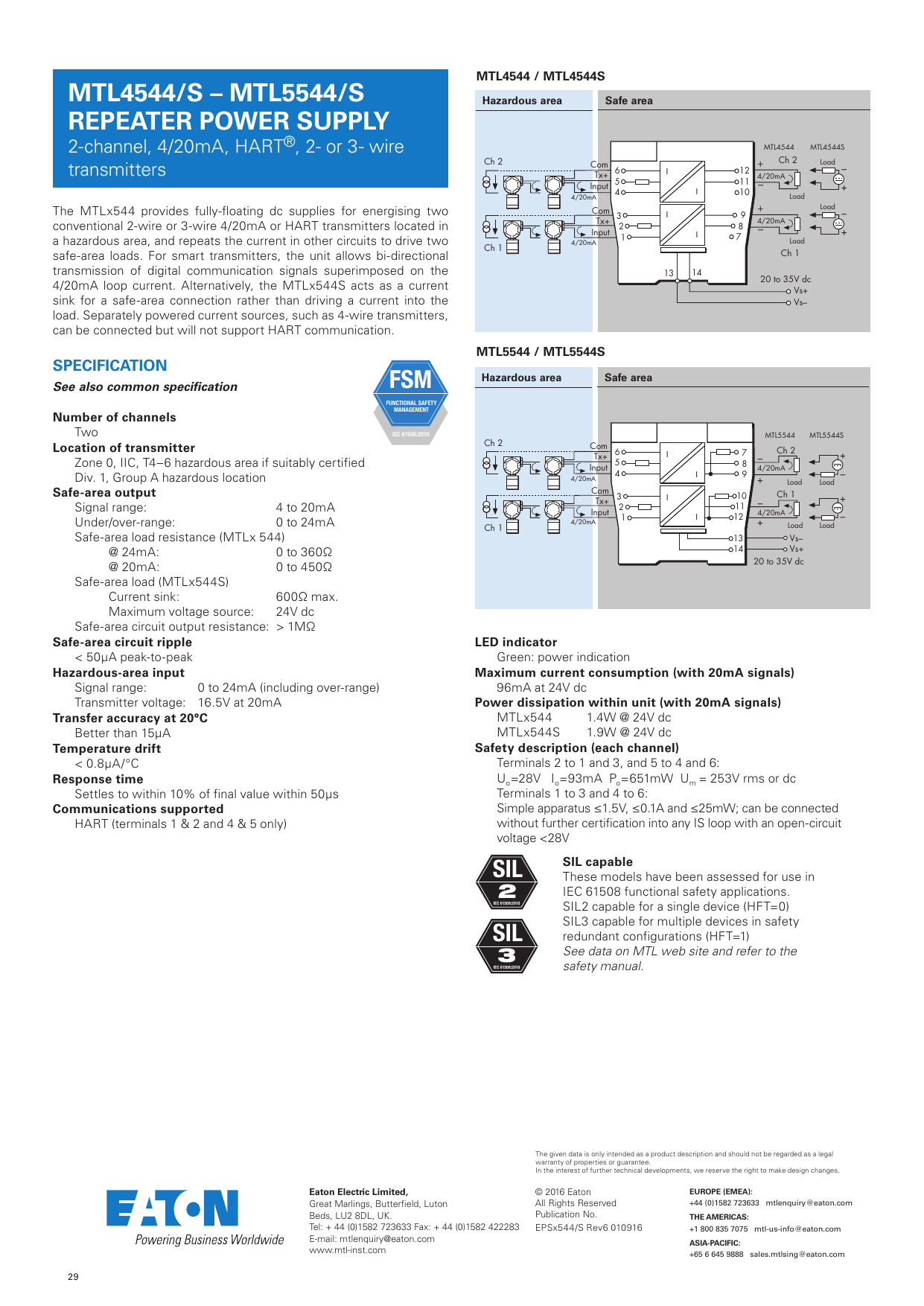 MTL5532 Repeater Power Supply
