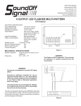 SoundOff Signal ETFFC06LED Manual: AI Chat &amp; PDF