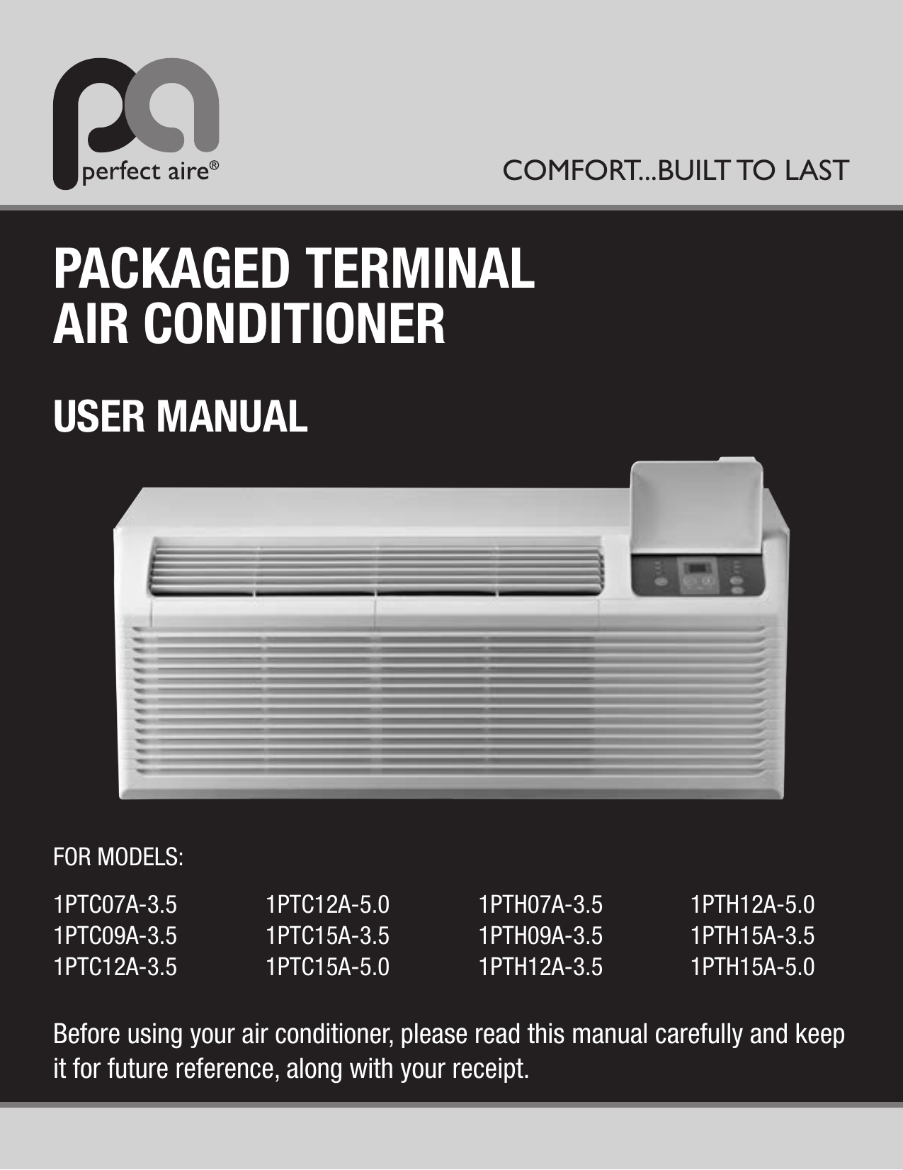 packaged terminal air conditioner | Manualzz