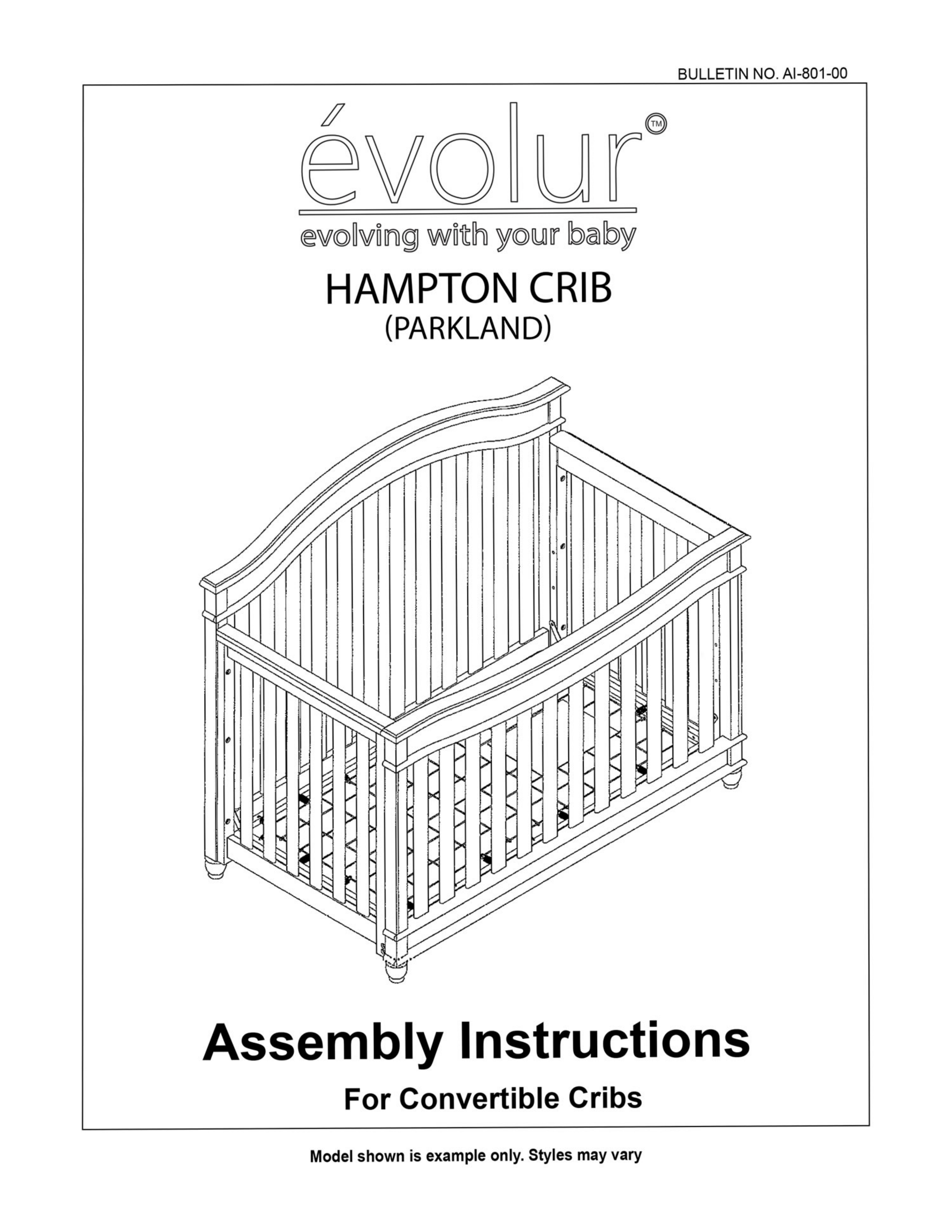 Parkland convertible clearance crib