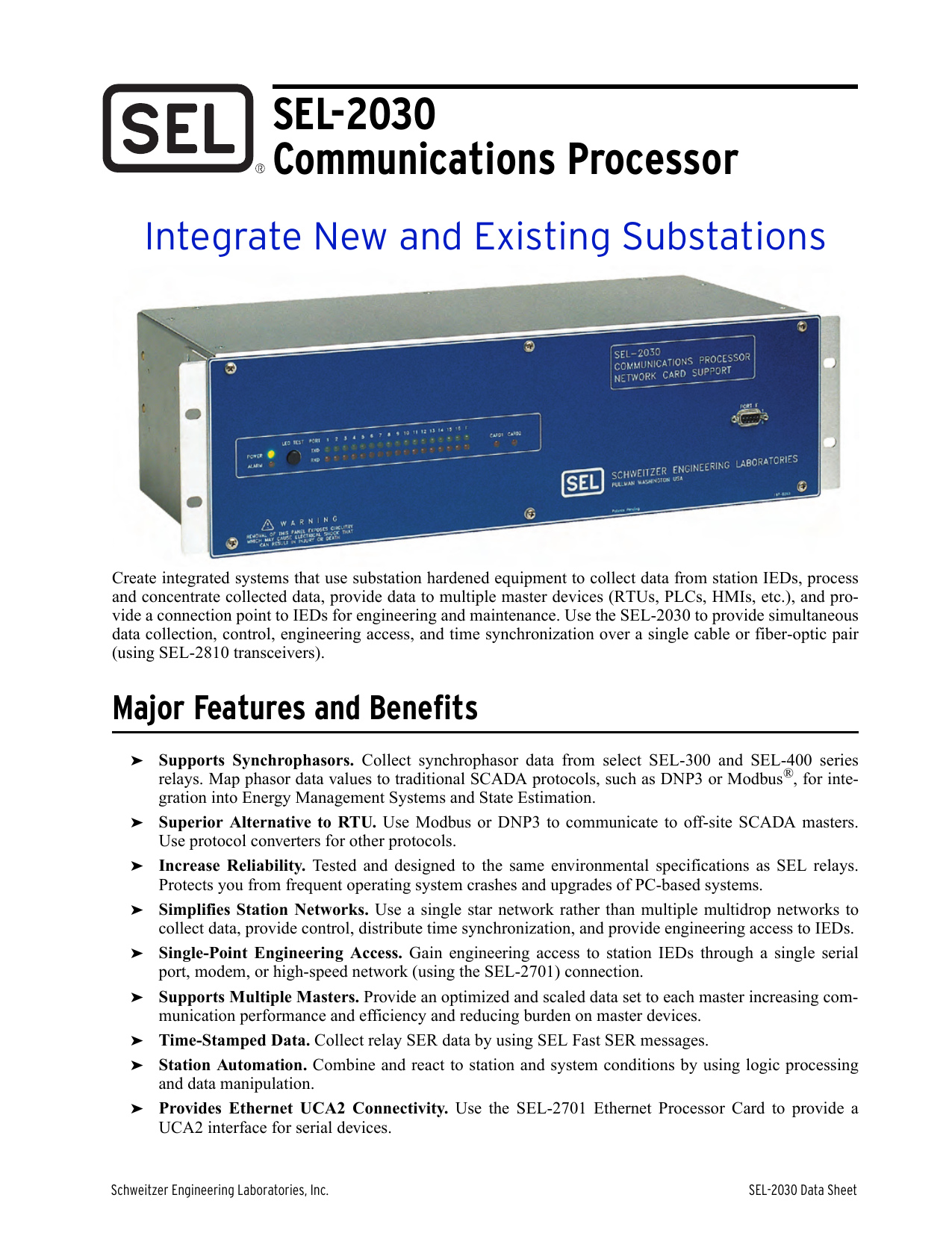 SEL2030 Data Sheet Manualzz