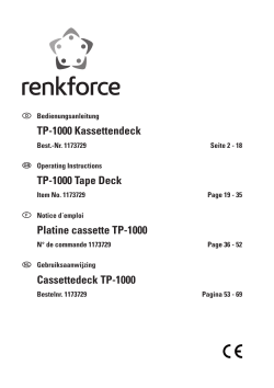 Renkforce Tp 1000 Owner S Manual Manualzz Com