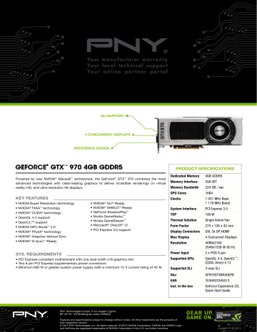 Geforce Gtx 970 4gb Gddr5 Manualzz