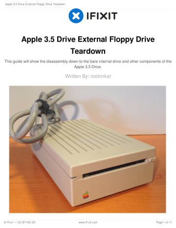 Apple 3.5 Drive External Floppy Drive 