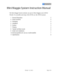 Magnepan Mini Maggie System Product Manual