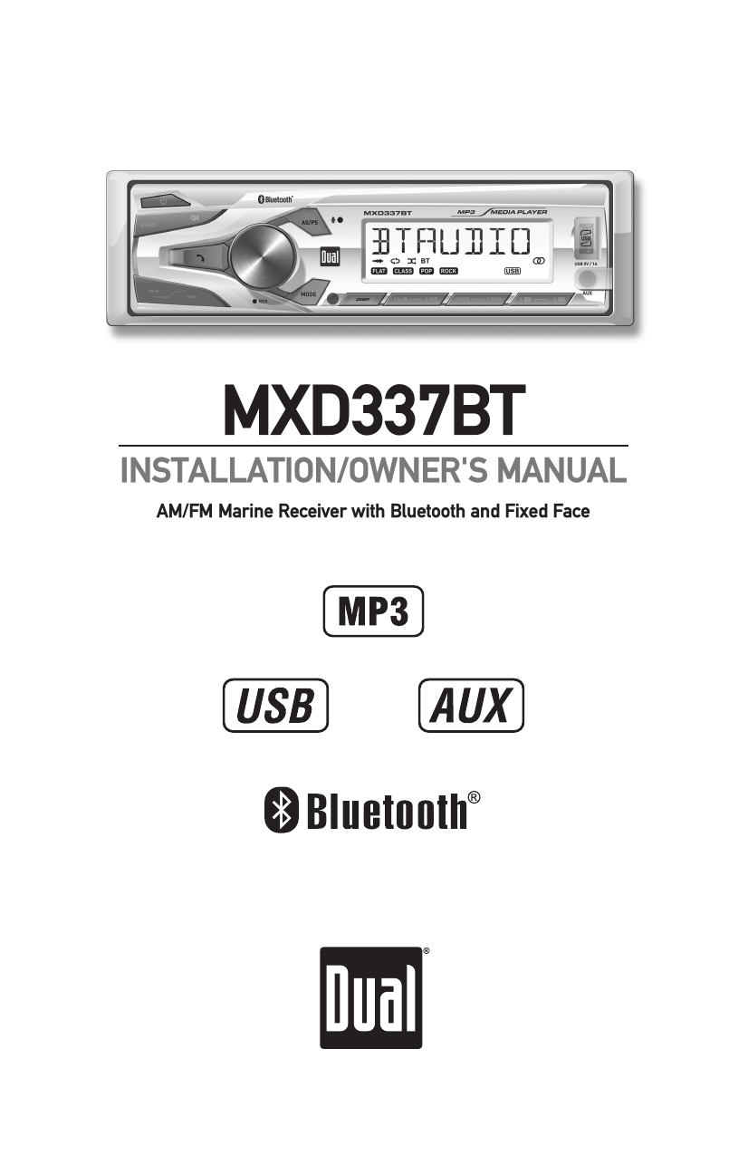 Mxd337bt Dual Electronics Manualzz
