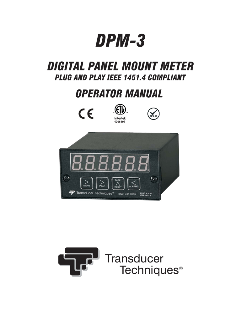 DPM3 Manual Transducer Techniques Manualzz