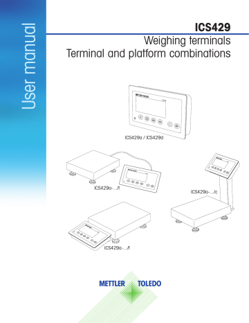Mettler Toledo ICS429 User Manual | Manualzz