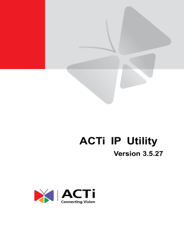 Acti Ip Utility Manualzz