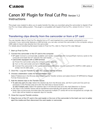 canon xf utility for mac canon xf utility for mac