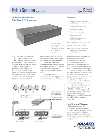 Matrix Switcher Ktd 348 Manualzz