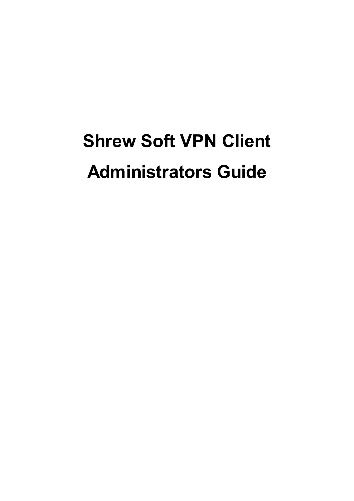 user authentication error shrew soft vpn