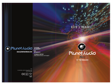 Planet Aaudio PX12 User manual | Manualzz