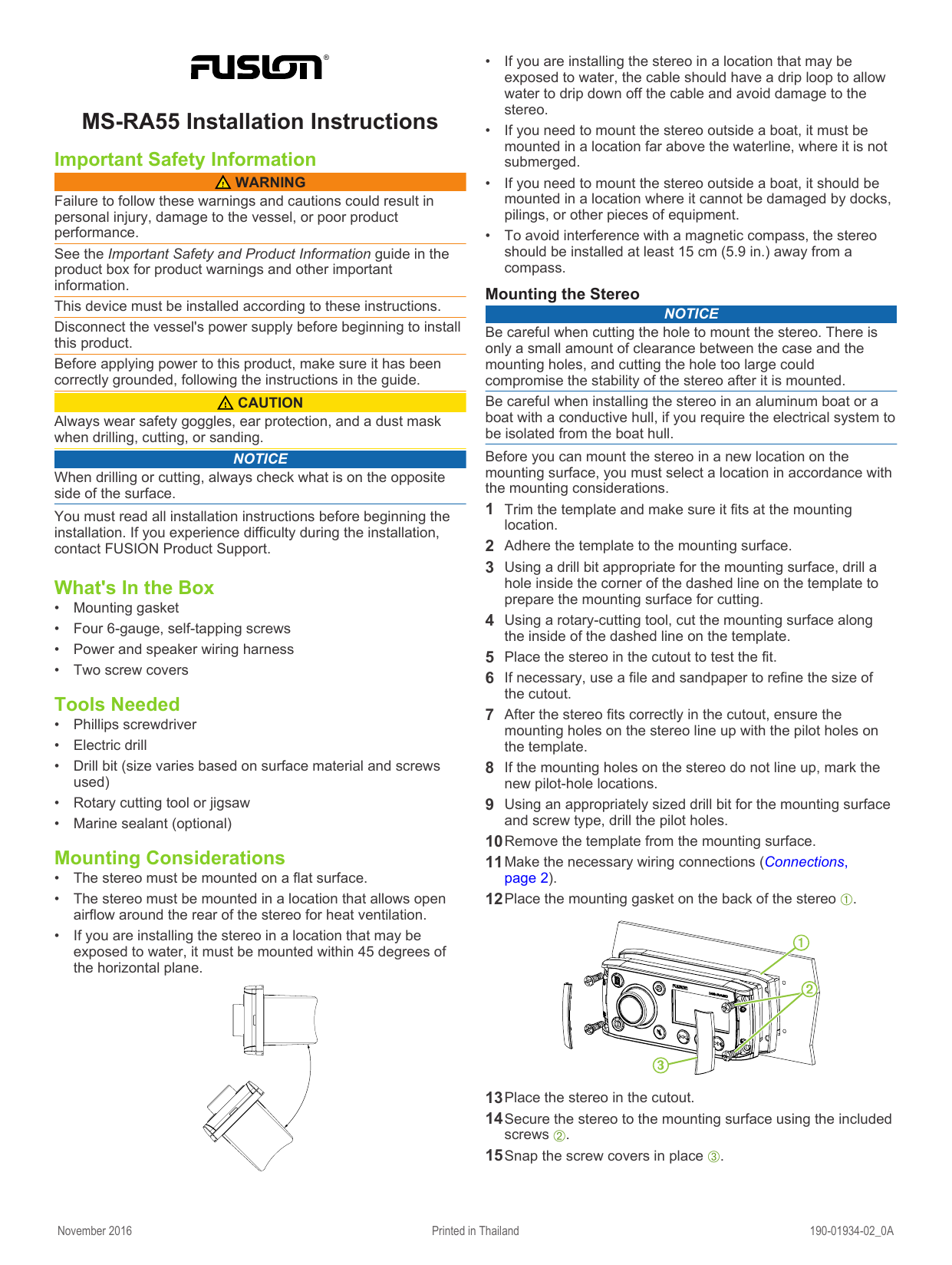 Fusion Marine Stereo Wiring Diagram Wiring Diagram