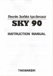 TAKAHASHI SKY 90 Instruction Manual