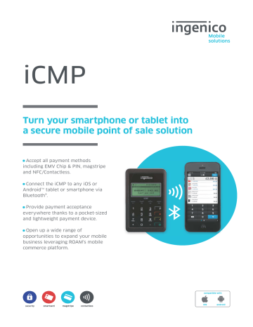 icmp from icmp bluetooth credit card reader ingenico