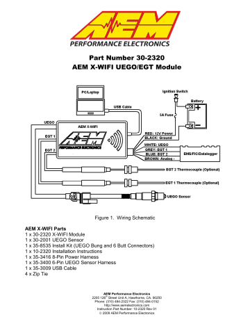 AEM 30-2067 X-WiFi Wideband UEGO & EGT Controller Instructions | Manualzz