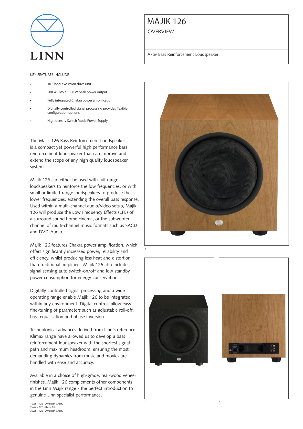 linn majik subwoofer