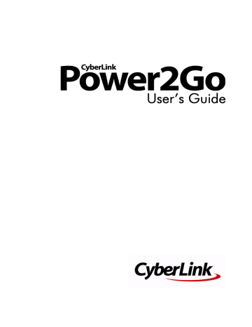 CyberLink Power2Go 6.0 User's Guide | Manualzz