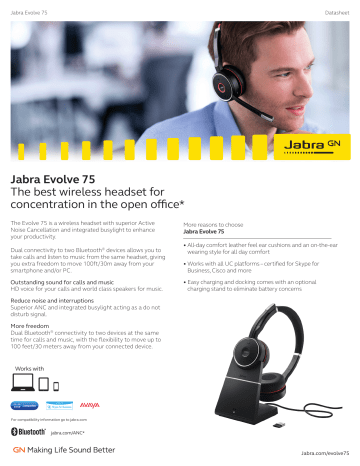 Jabra Evolve 75 - Headset Experts 