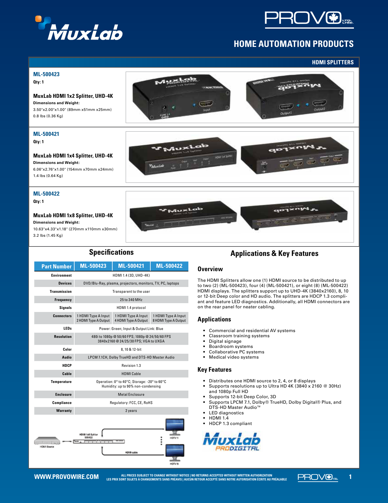 Muxlab Hdmi Supplement Manualzz
