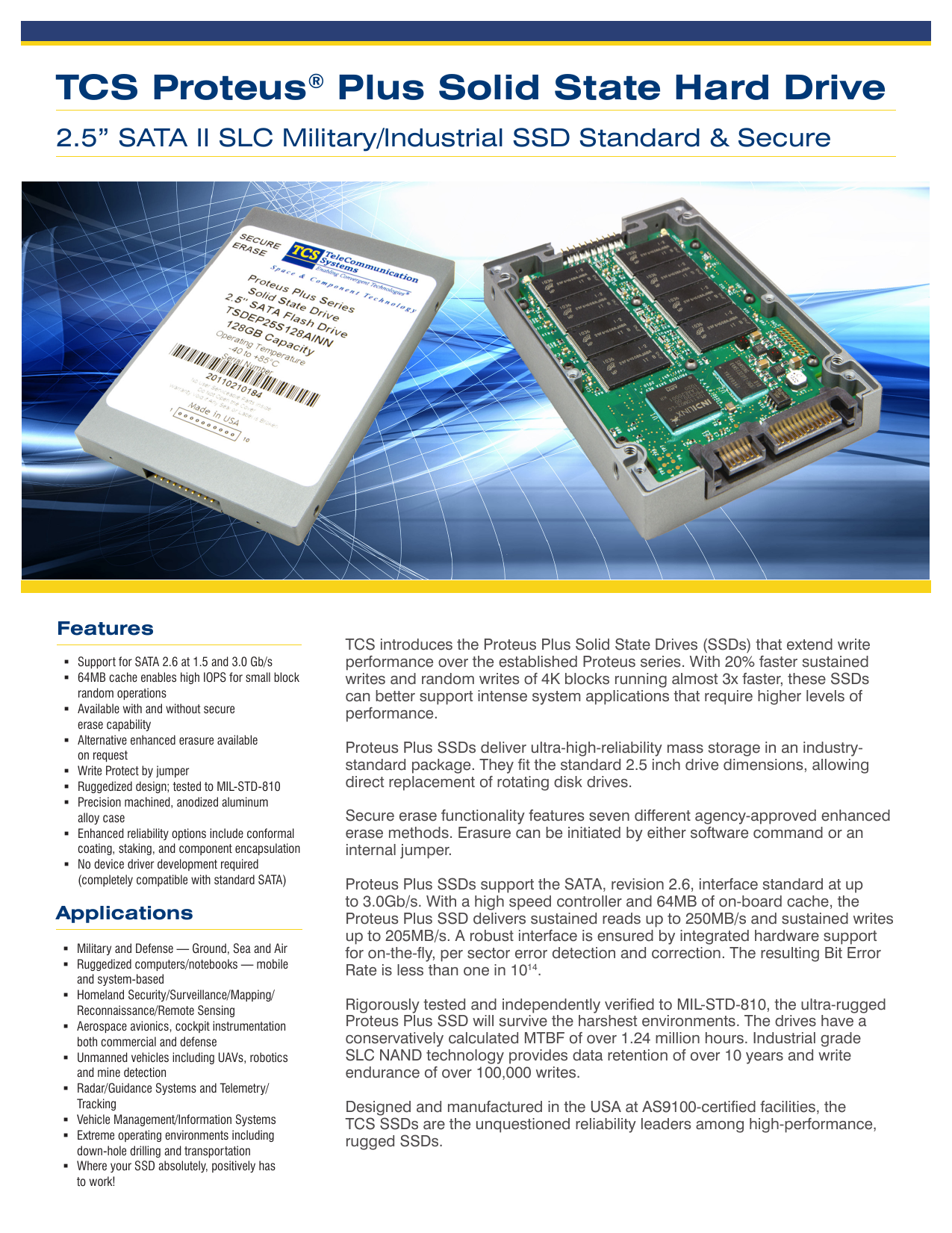 Tcs Proteus Plus Solid State Hard Drive Manualzz