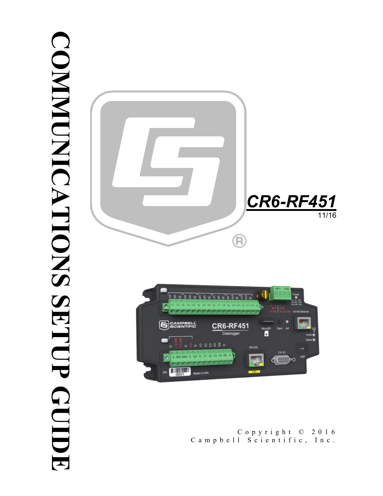 Campbell Scientific CR6RF451 Owner's manual Manualzz