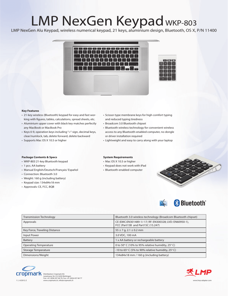 Lmp Nexgen Keypadwkp 803 Manualzz
