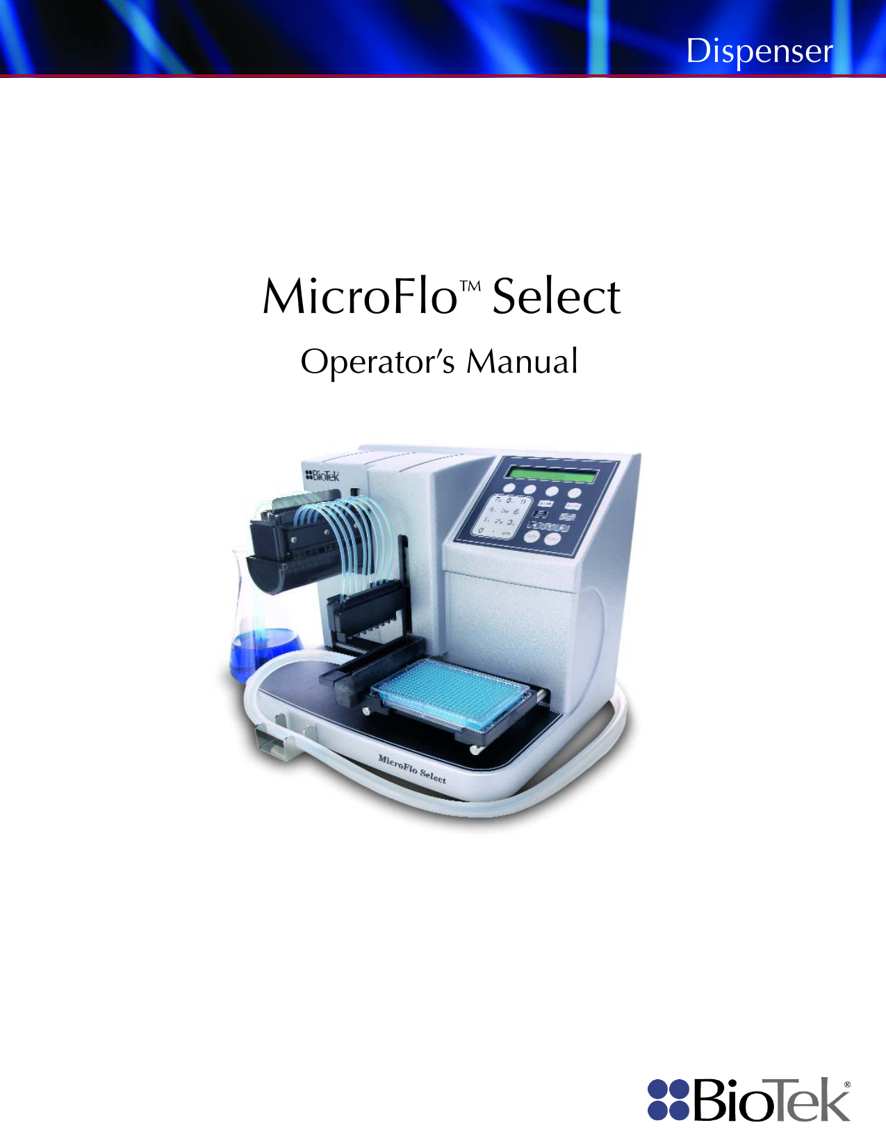 Biotek MicroFlo select Operator's Manual Manualzz