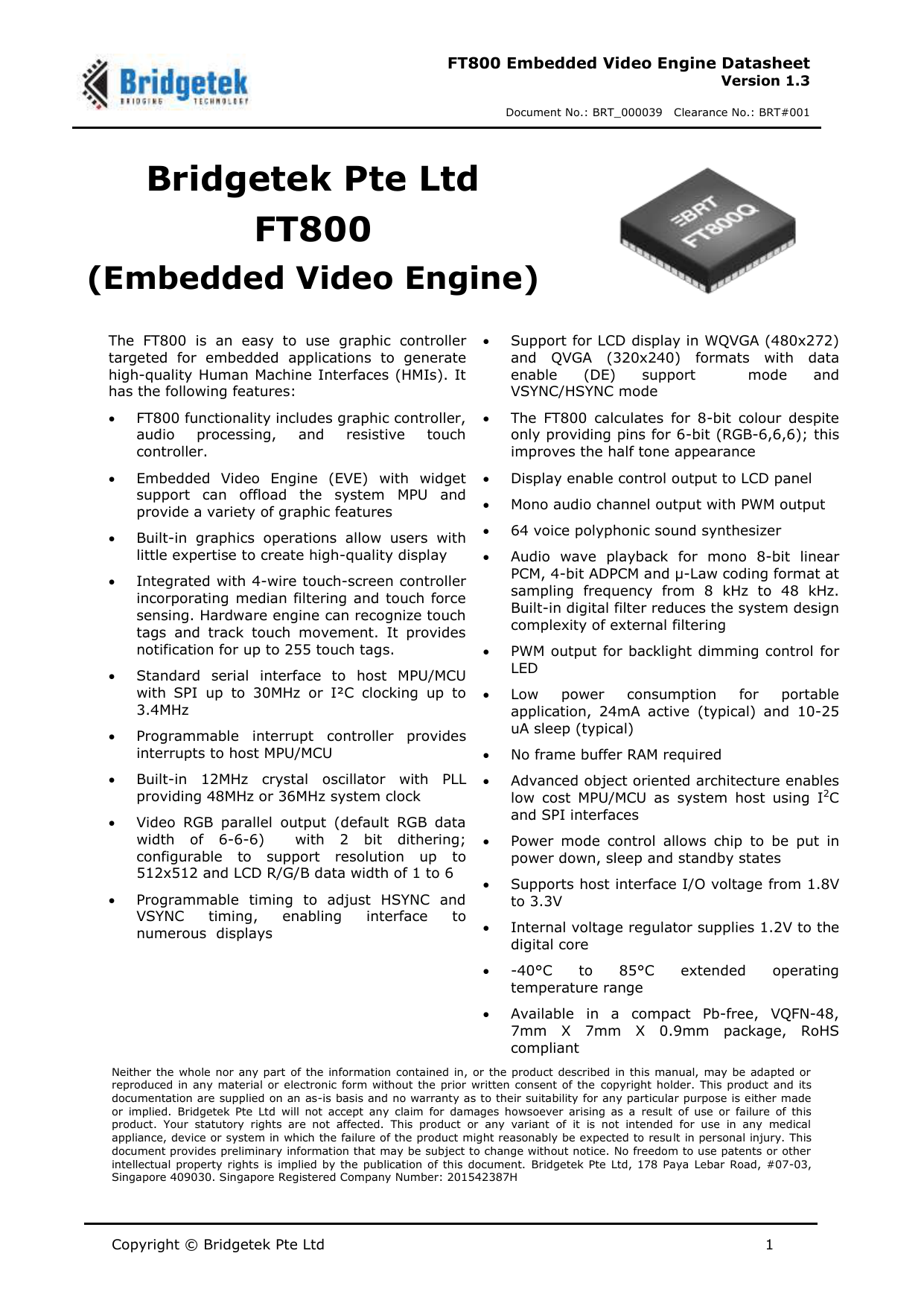 Ft800 Embedded Video Engine Manualzz