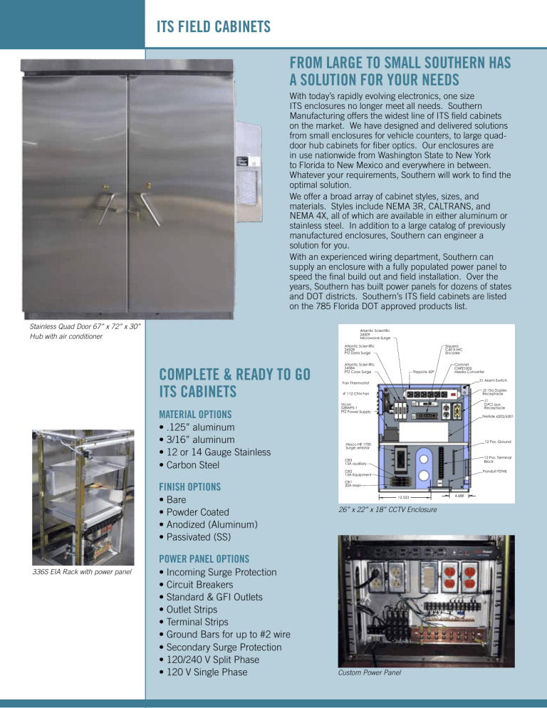 Its Field Cabinets From Large To Small Southern Has A Solution For Your Manualzz