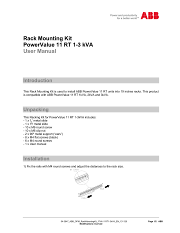 ABB PowerValue 11 RT User Manual | Manualzz