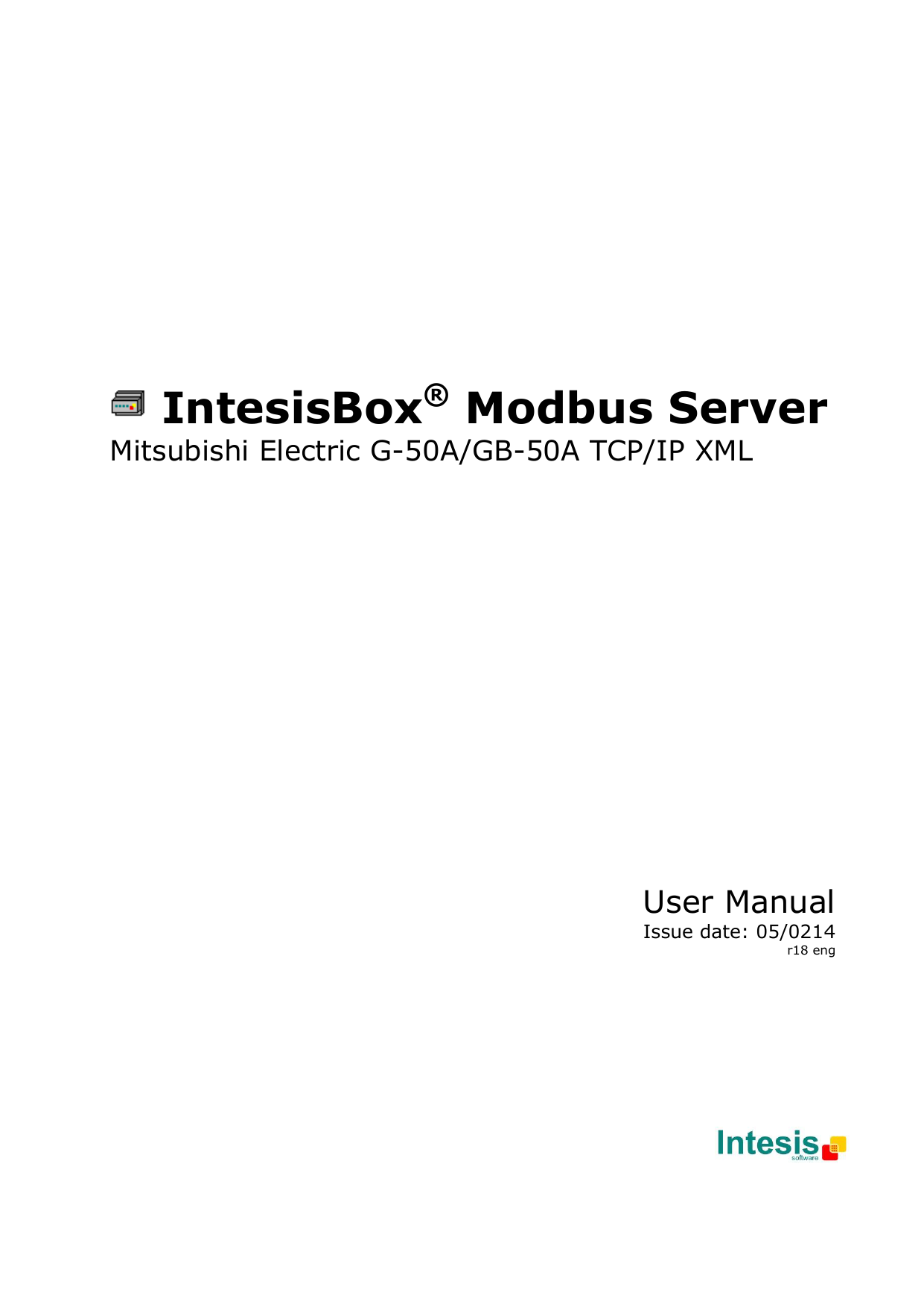 IntesisBox ModBus Server-Mitsubishi G50 English User Manual | Manualzz