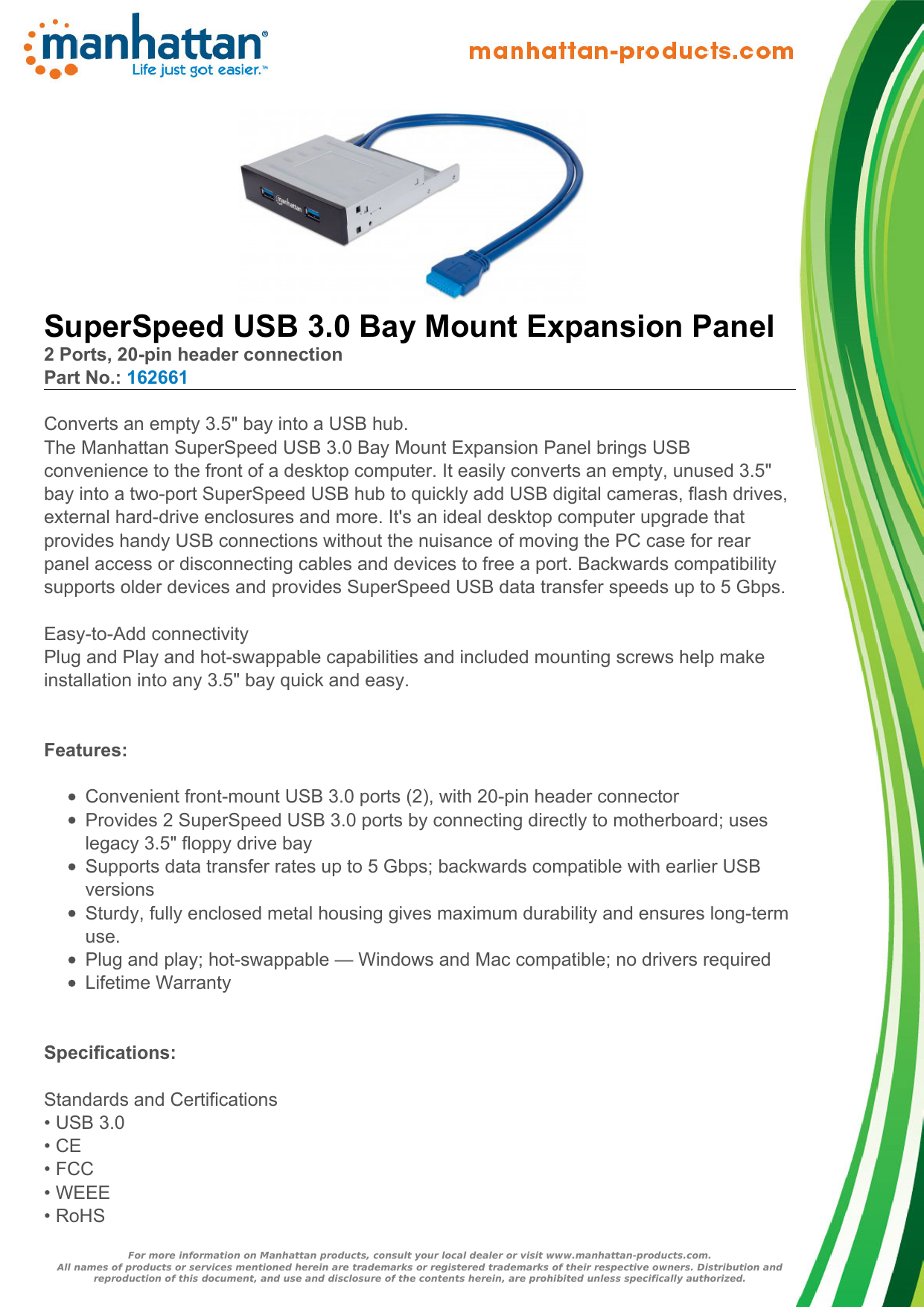 manhattan usb 3.0 pci express card driver