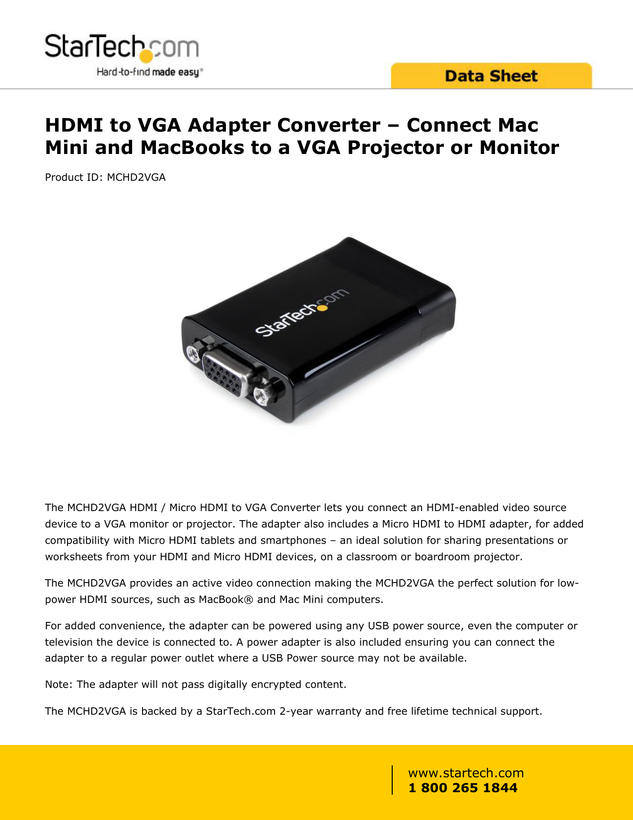 Adapter for hdmi to vga