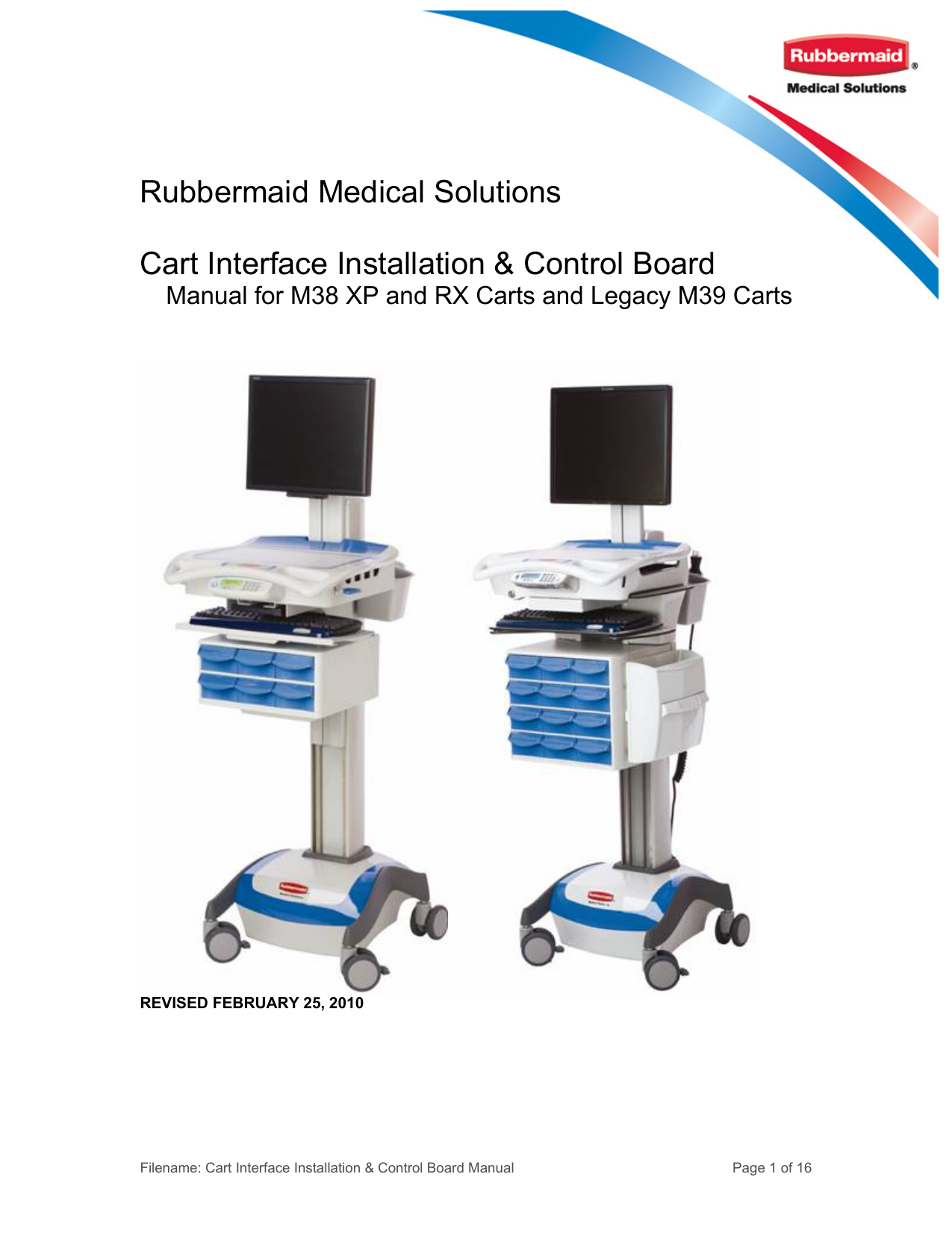 Rubbermaid Cart Interface Manual Manualzz