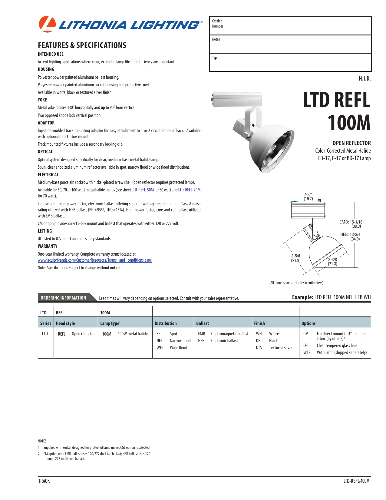 Ltd Refl 100m Acuity Brands Manualzz