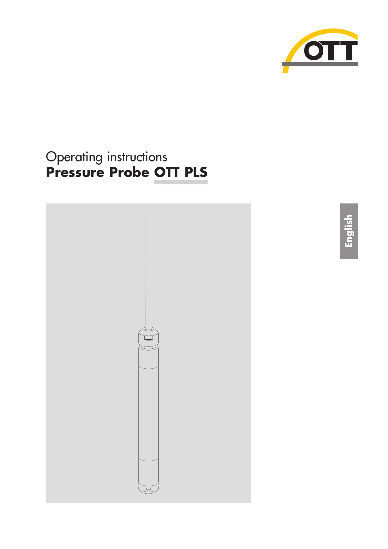 Operating instructions Pressure Probe OTT PLS Manualzz