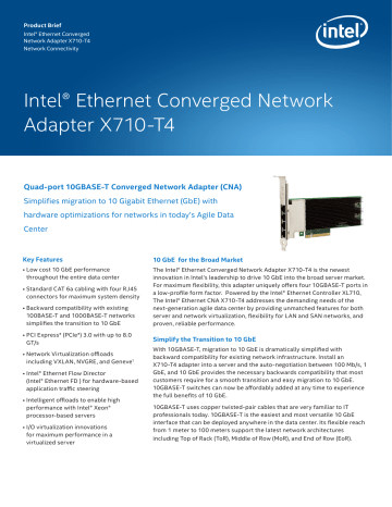 Intel Ethernet Converged Network Adapter X710 Manualzz