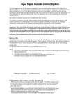 Aqua Signal Remote Control System User Manual | AI Chat &amp; PDF Download