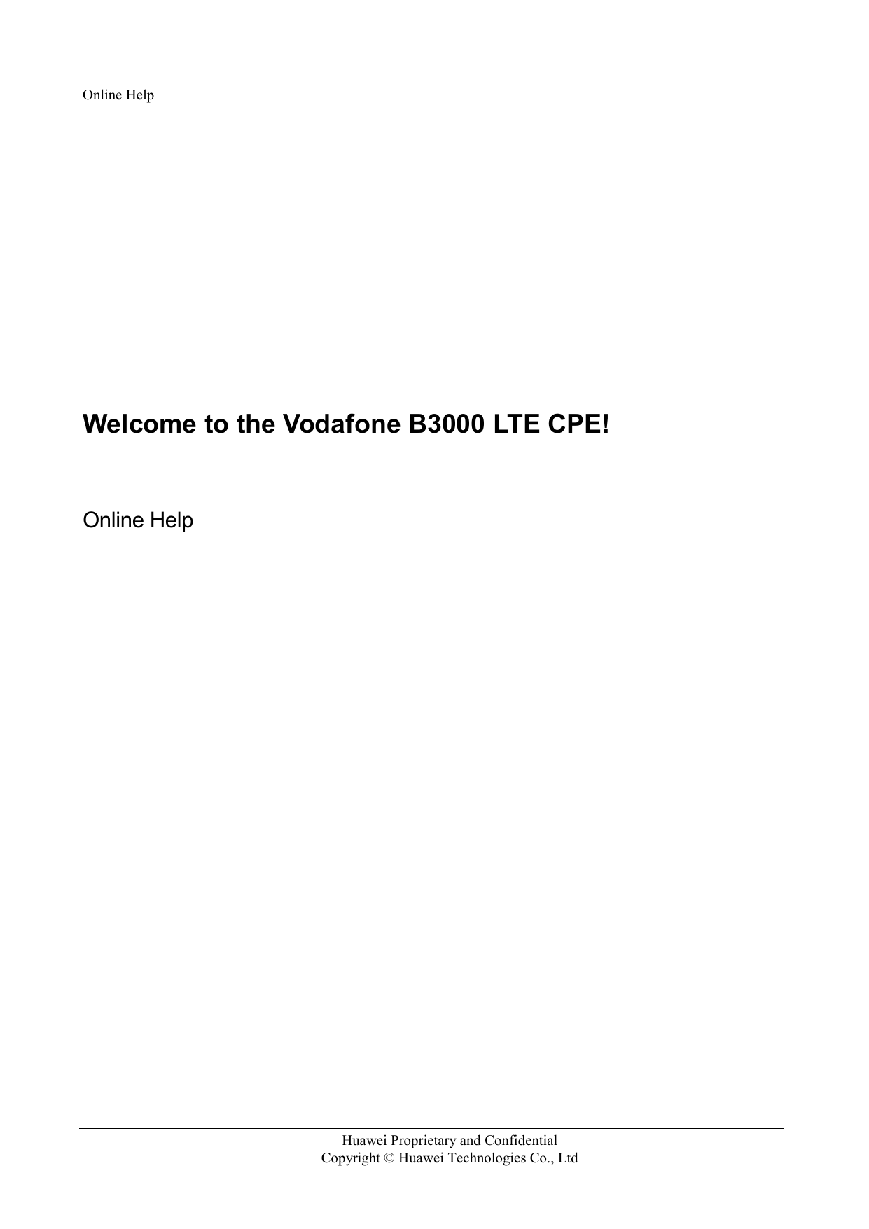 Vodafone B3000 wireless modem user guide Manualzz