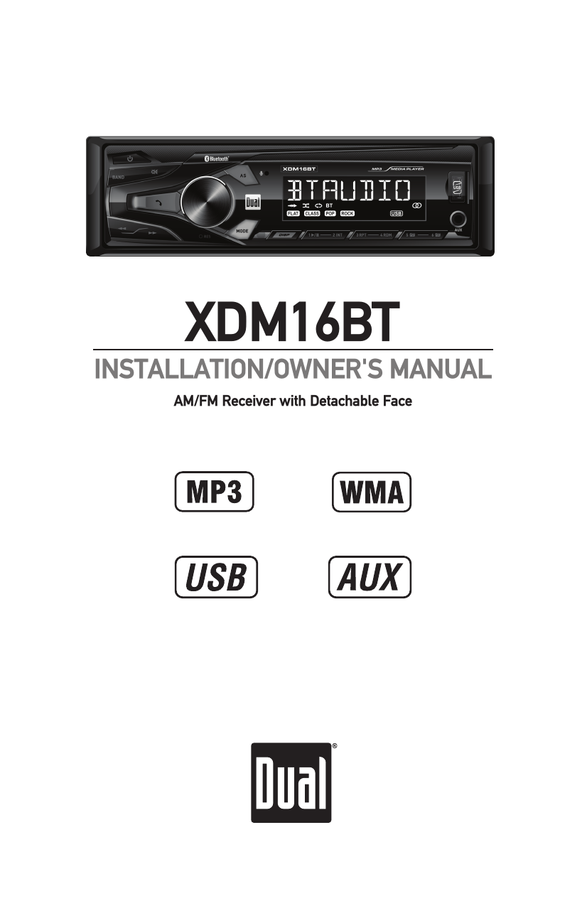 Dual XRM47BT Installation & Owner's Manual | Manualzz  Xdm16bt Radio Wiring Diagram    Manualzz